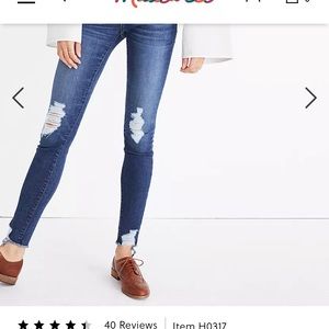 Madewell 9” High Rise Skinny Jeans